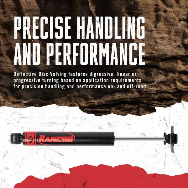 RS77420 – RANCHO Steering Stabilizer, Single Without Brackets/ Without Hardware Black Mounts To OE L - view 3